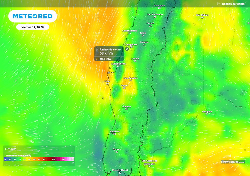 Elecciones presidenciales 2025, pronóstico del tiempo Chile centro sur, Meteored