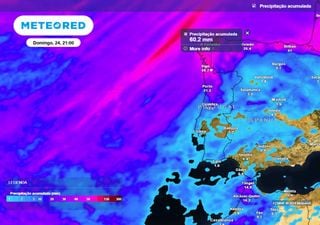 Em que zonas de Portugal irá chover mais esta semana? Eis o que evidenciam os mapas de precipitação da Meteored