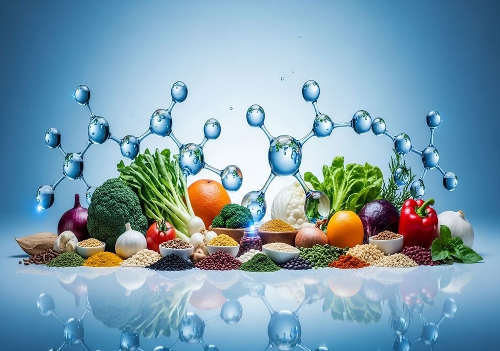 Os compostos bioativos extraídos dos resíduos agroalimentares estão a ser usados para criar embalagens inteligentes. Imagem gerada por IA: Mirala via Adobe Stock