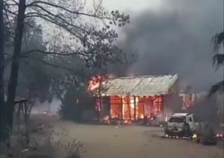 ¡Emergencia! Alerta roja en Tiltil por incendio forestal