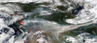 Emergencia en Canadá por megaincendios