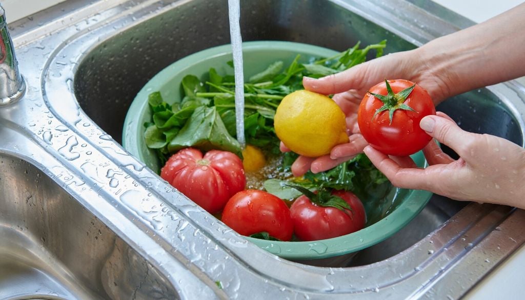 Riutilizzare l'acqua di lavaggio di frutta e verdura