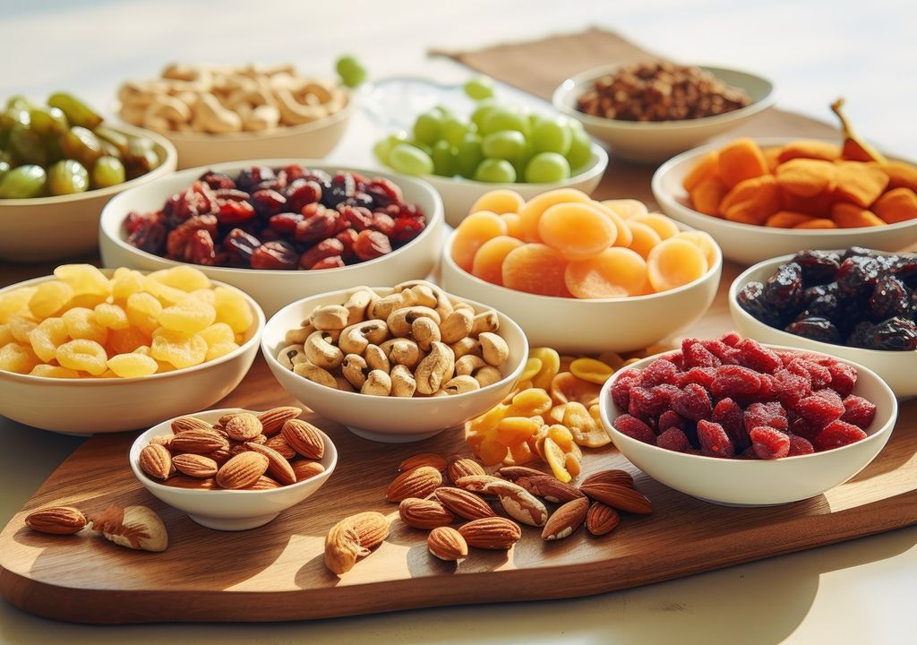 tabla de frutos secos y semillas