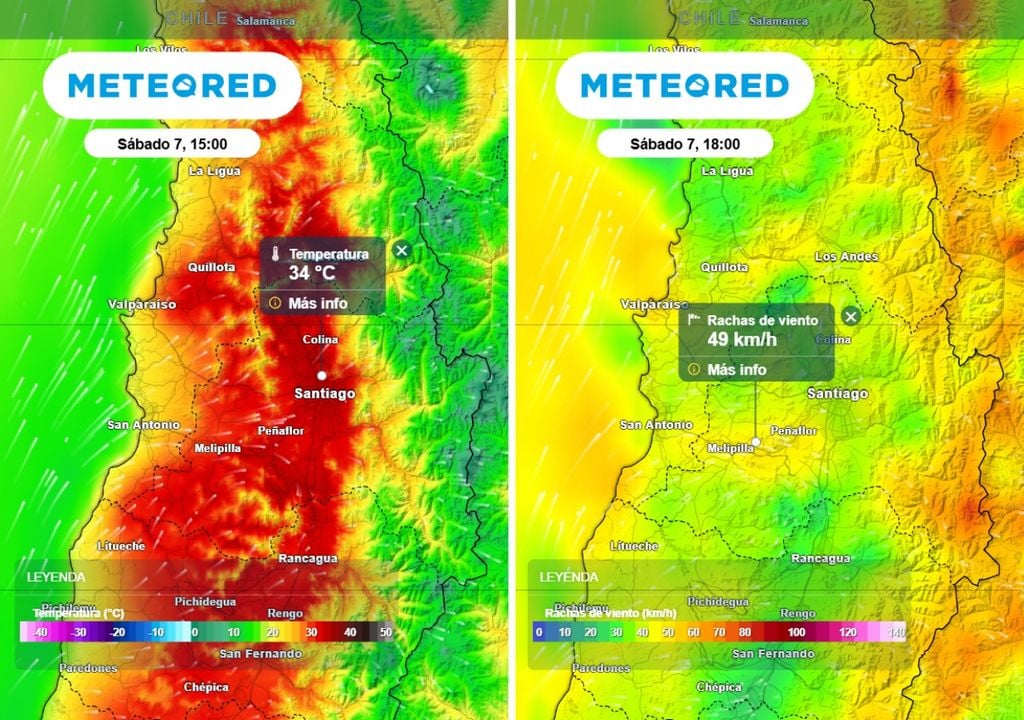 El sábado tendremos una jornada bastante calurosa, con marcas de 34 grados en el centro, y rachas de viento cercanas a los 50 km/h en el surponiente.