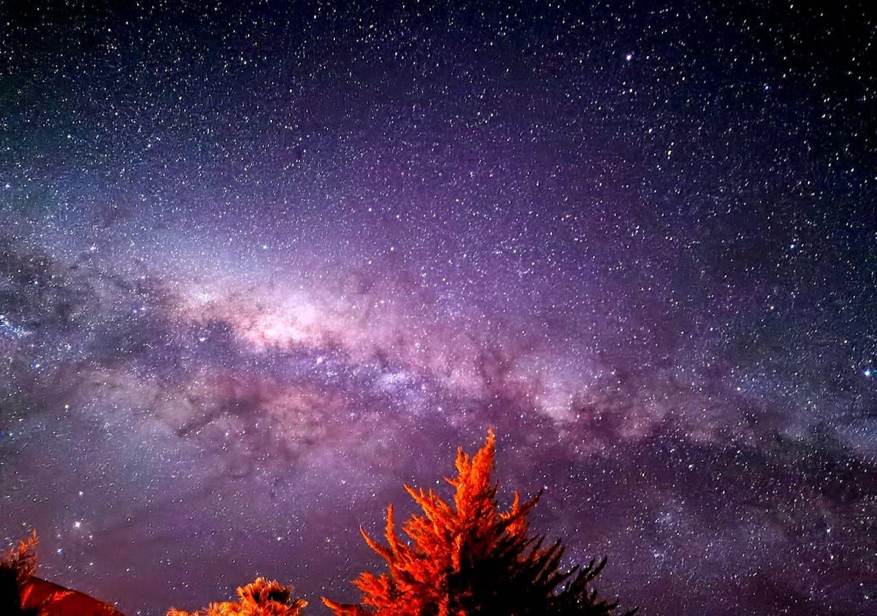 El centro de la Vía Láctea visto desde Pisco Elqui: es como si las estrellas estuvieran a nuestro alcance. Crédito: Sebastián Campos.