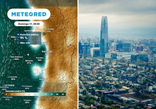 En cuesti&oacute;n de horas se cubre la RM: estas comunas tienen opci&oacute;n de precipitaciones este domingo