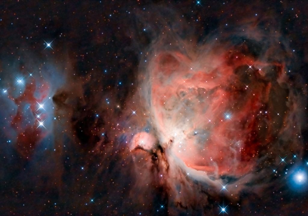 La nebulosa de Orión, un magnífico ejemplo de criadero estelar donde se están gestando nuevas estrellas.