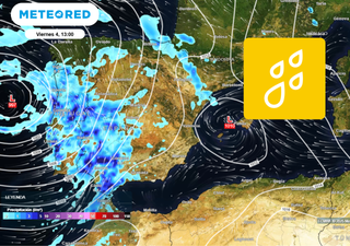 En España la borrasca Nuria podría ser realmente de 'impacto' en este día: dónde lloverá más