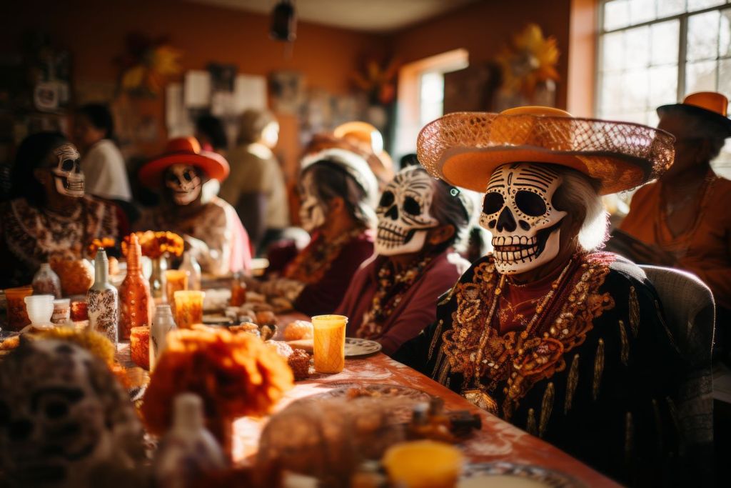 las almas de los difuntos regresan al mundo de los vivos para visitar a sus familiares y amigos las almas de los difuntos regresan al mundo de los vivos para visitar a sus familiares y amigos