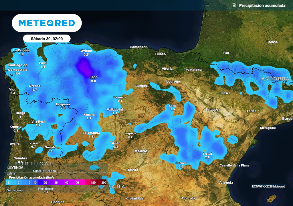 Las lluvias que se produzcan esta semana serán en forma de chubascos de tarde concentrados en los sistemas montañosos del centro y norte peninsular.