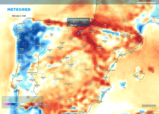 En las próximas 36 horas las temperaturas subirán de forma brusca: hasta 7 ºC más en estas zonas de España