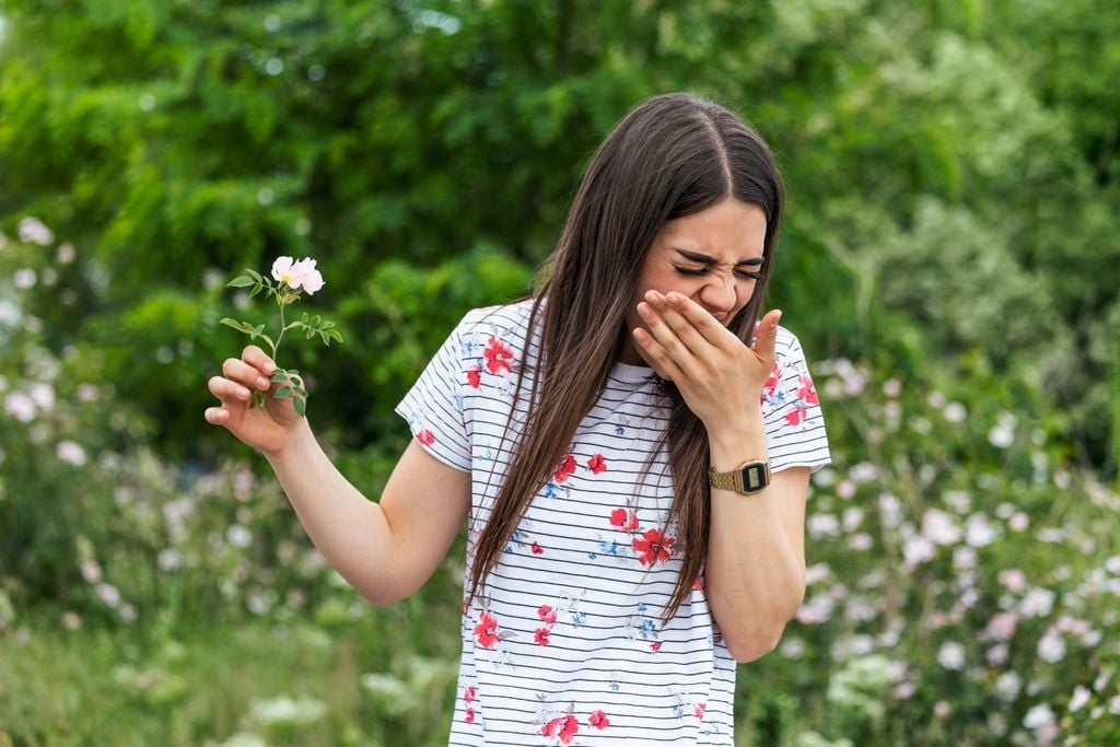 Uno de los síntomas de la alergia es el estornudo constante y escurrimiento nasal
