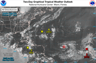 En pocas horas se podría formar la tormenta tropical Paulette