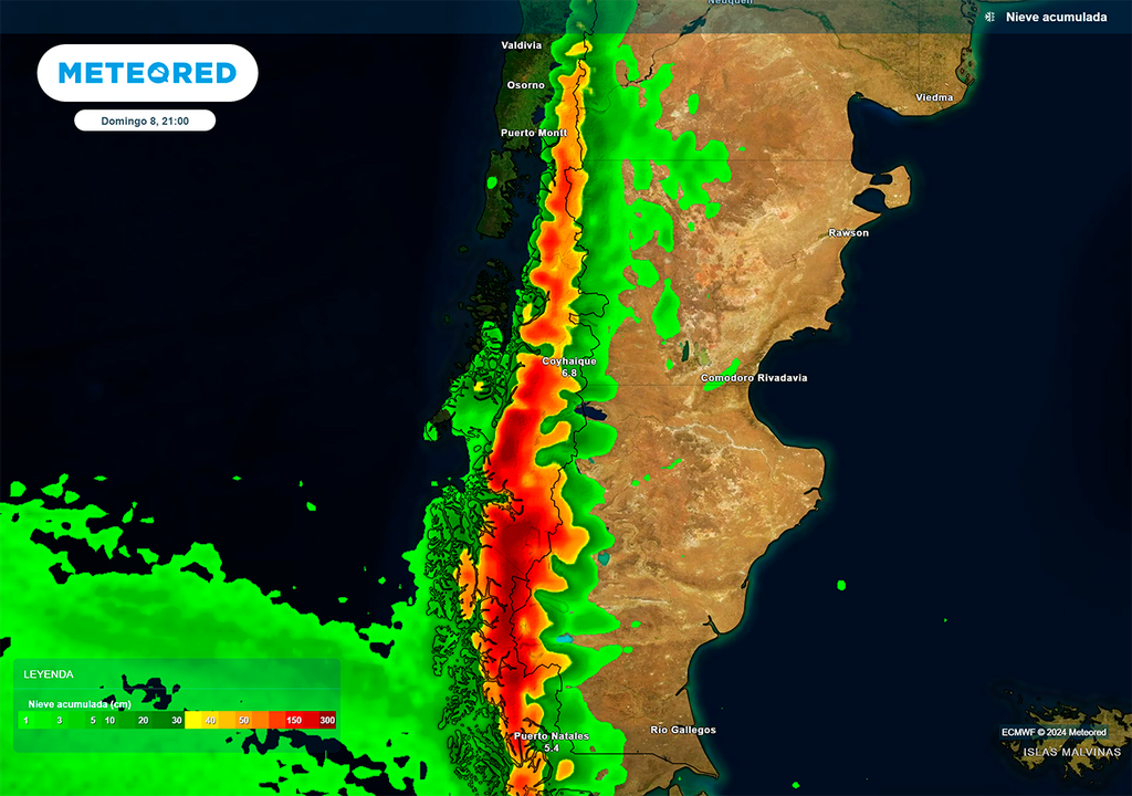 Nieve, Nevadas, Alerta, Patagonia, Argentina