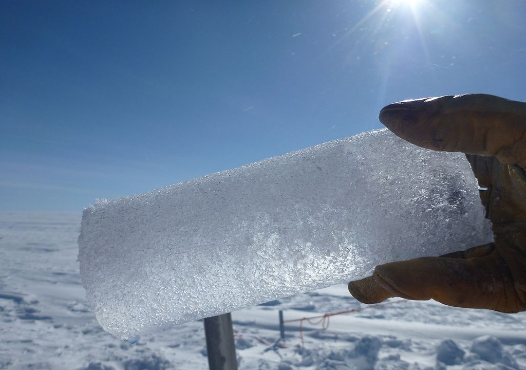 núcleo de hielo núcleo de hielo