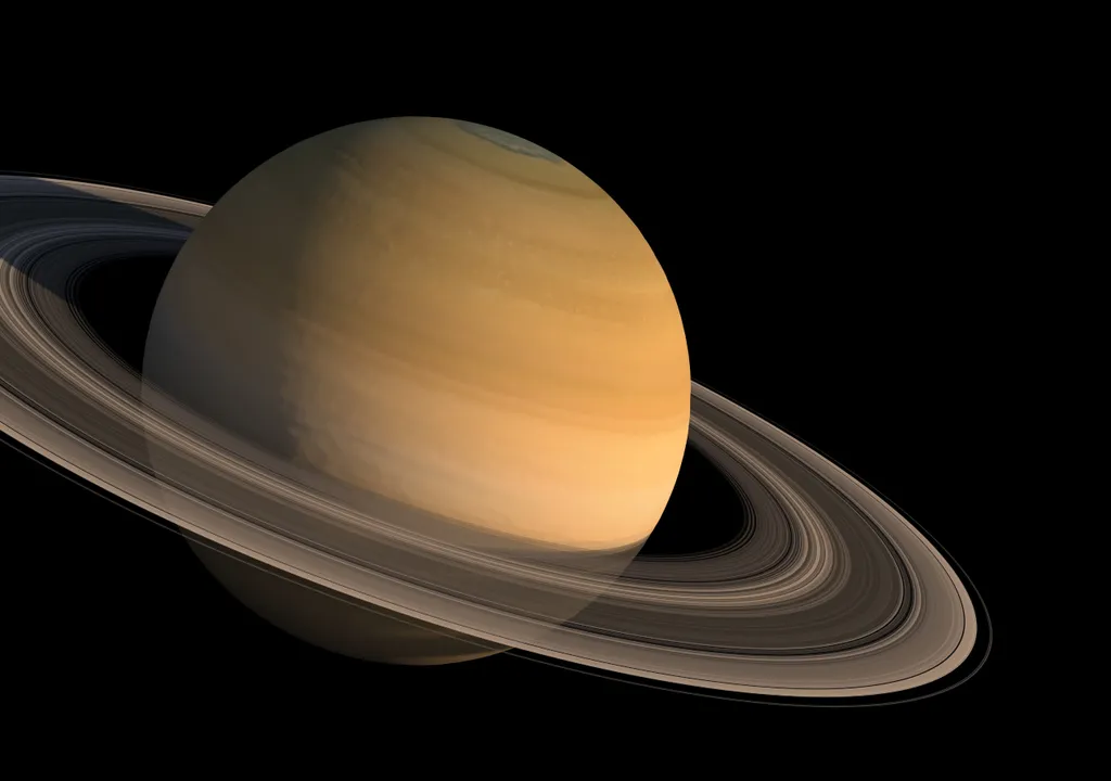 Saturn, solar system, atmosphere, methane.