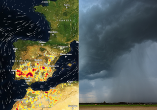 En unas horas estallarán tormentas que dejarán lluvias fuertes, granizo y vendavales en estas 8 provincias de España