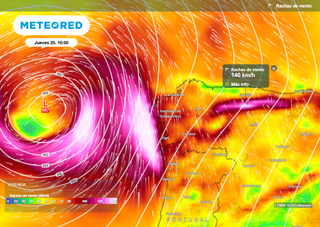 En unas horas habrá viento huracanado en Asturias y Cantabria, con rachas de hasta 150 km/h: no remitirá hasta esta hora