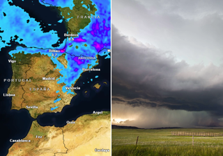 En unas horas las nubes convectivas dejarán lluvias de 40 l/m2 en 1 hora, granizo y vendavales en estas comunidades