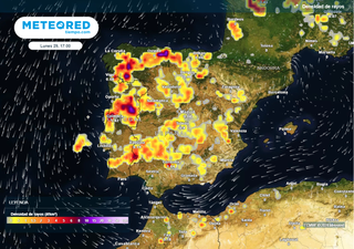 En unas horas una línea de tormentas con granizo grande afectará a 4 comunidades del noroeste peninsular