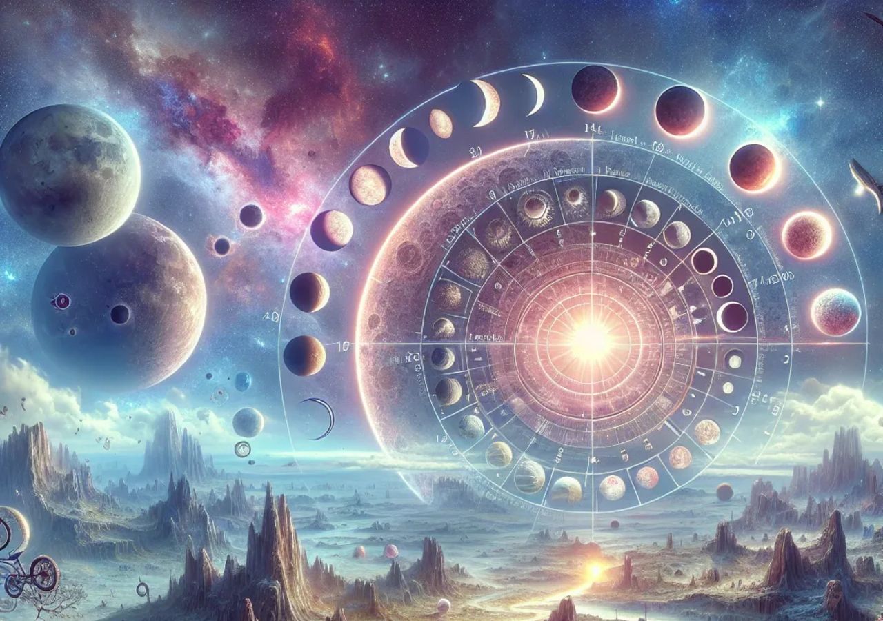 Imagen ilustrativa del Ciclo de Saros.