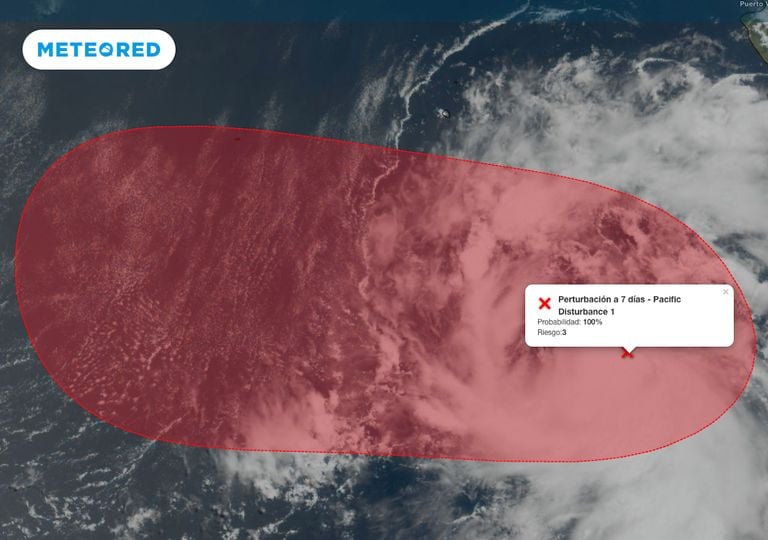 El Invest 96E frente a costas mexicanas esta cerca de convertirse en cicl&oacute;n tropical en aguas del Pac&iacute;fico Nororiental