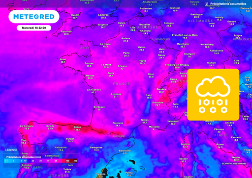 Encore de la pluie la semaine prochaine en France ! Voici les pr&eacute;visions m&eacute;t&eacute;o