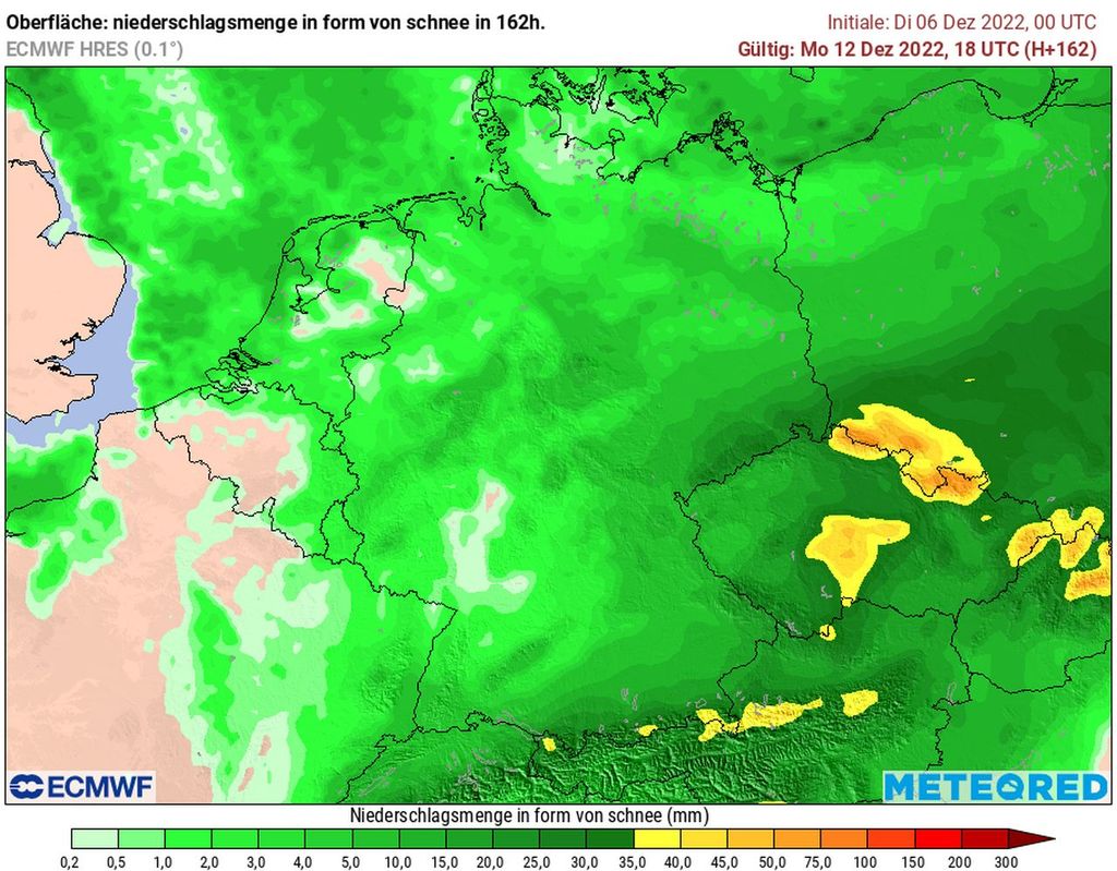 schneeprognose, ecmwf schneeprognose, ecmwf