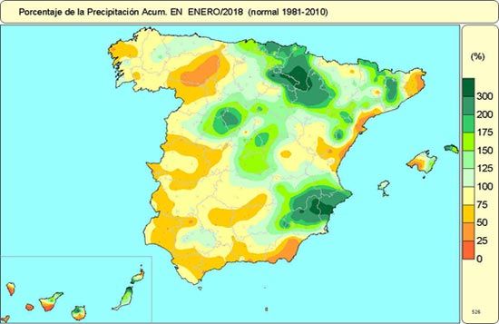 Enero De 2018 En España: Cálido Y Húmedo