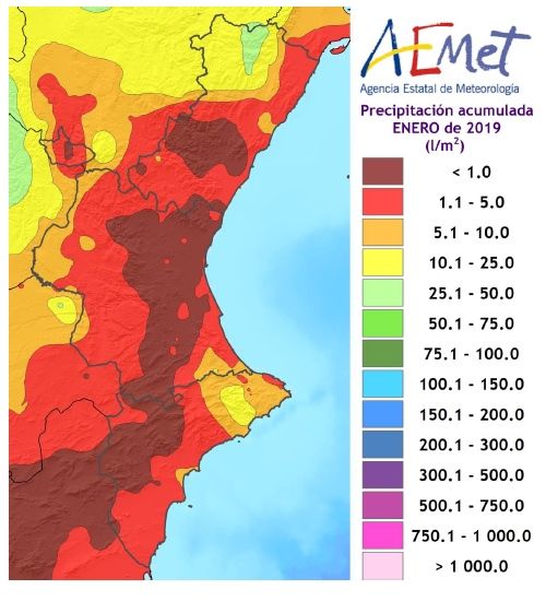 Enero De 2019 En La Comunidad Valenciana: Muy Seco Y Térmicamente Normal Enero De 2019 En La Comunidad Valenciana: Muy Seco Y Térmicamente Normal