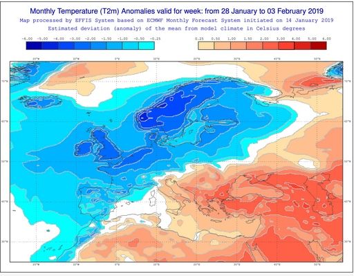 Enero De 2019 Terminará Con Frío Y Con Precipitaciones, Algunas En Forma De Nieve Enero De 2019 Terminará Con Frío Y Con Precipitaciones, Algunas En Forma De Nieve