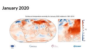 Enero de 2020: el enero casi más cálido en los registros