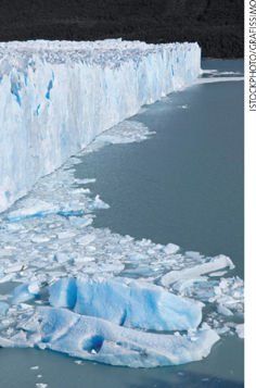 Parque Nacional del glaciar Perito Moreno en la Argentina, Patagonia.