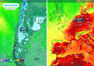 Enquanto a Europa “coze”, a América do Sul vive dias de frio extremo: o gelo chega a Buenos Aires
