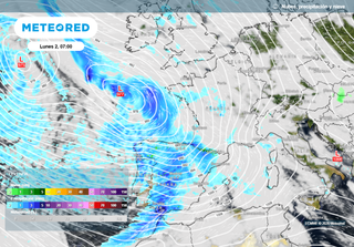 Entre el domingo y el lunes llegar&aacute; la pr&oacute;xima borrasca con lluvias cuantiosas y generales