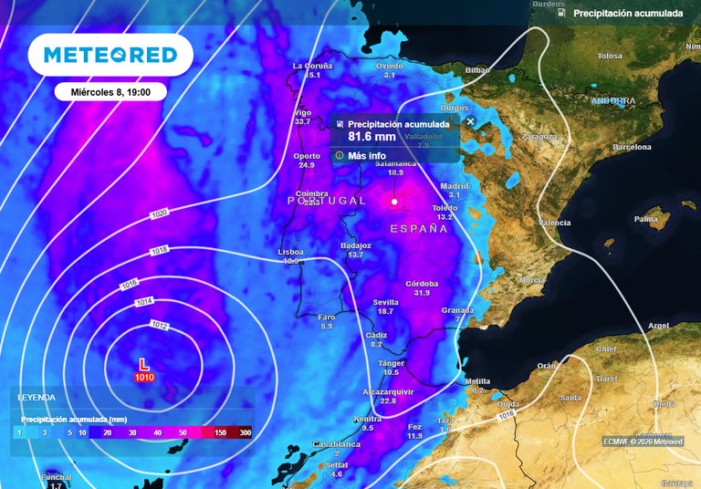 Entre el martes y el miércoles un frente con tormentas quedará estacionario sobre 4 comunidades