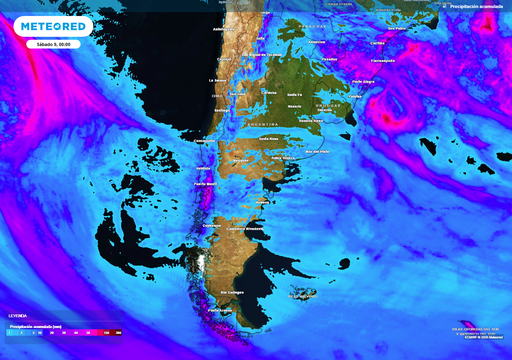 Entre el miércoles 6 y el viernes 8 habrá un refuerzo de aire frío con lluvias aisladas sobre Argentina, según Meteored