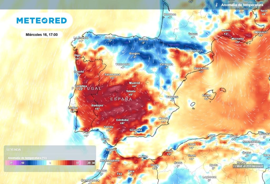 El desplome térmico será evidente en el norte y vertiente mediterránea, con valores que se quedarán por debajo de la media- En cambio, las temperatura seguirán siendo bastante altas para la época en el sur.
