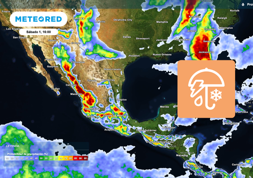 Entre el s&aacute;bado 1 y domingo 2 de agosto: lluvias muy fuertes e intensas se concentrar&aacute;n en el Noroeste, Occidente y Sur