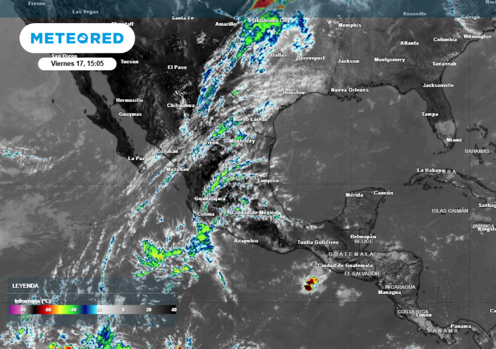 El frente frío 45 propiciará tormentas y posible formación de tornados al norte del país.