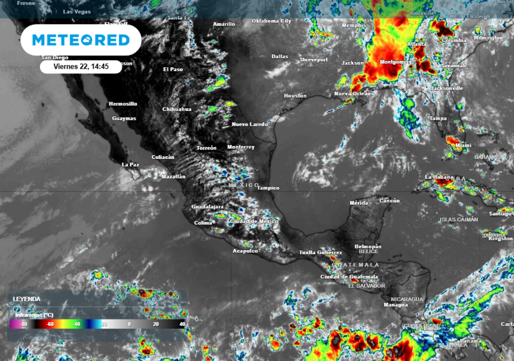 Tormentas Para este sábado y domingo se esperan más tormentas acompañadas de granizo en varios estados de México.