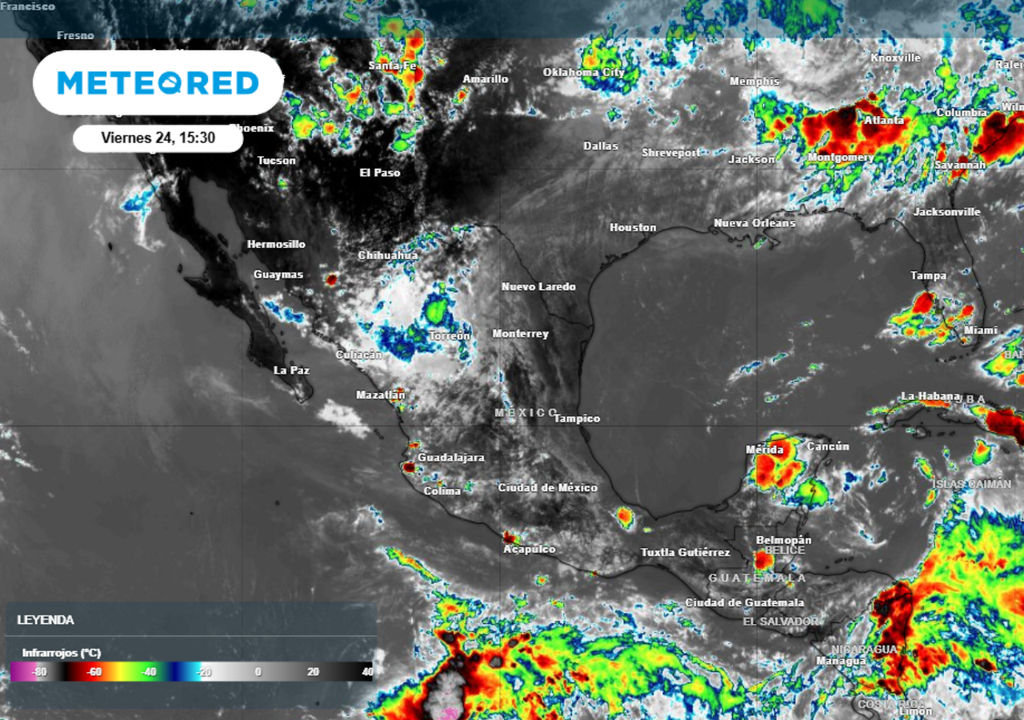 Tormenta Se espera que las lluvias comiencen a incrementarse en el sureste del país por la llegada de más ondas tropicales.