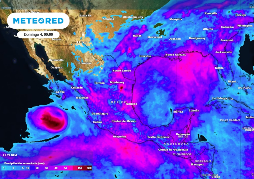 Rain Pronóstico de lluvias para este sábado en México.