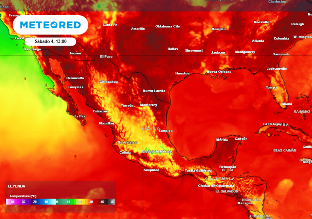 Se pronostican temperaturas de entre 40 °C a 45 °C en varios estados de México.