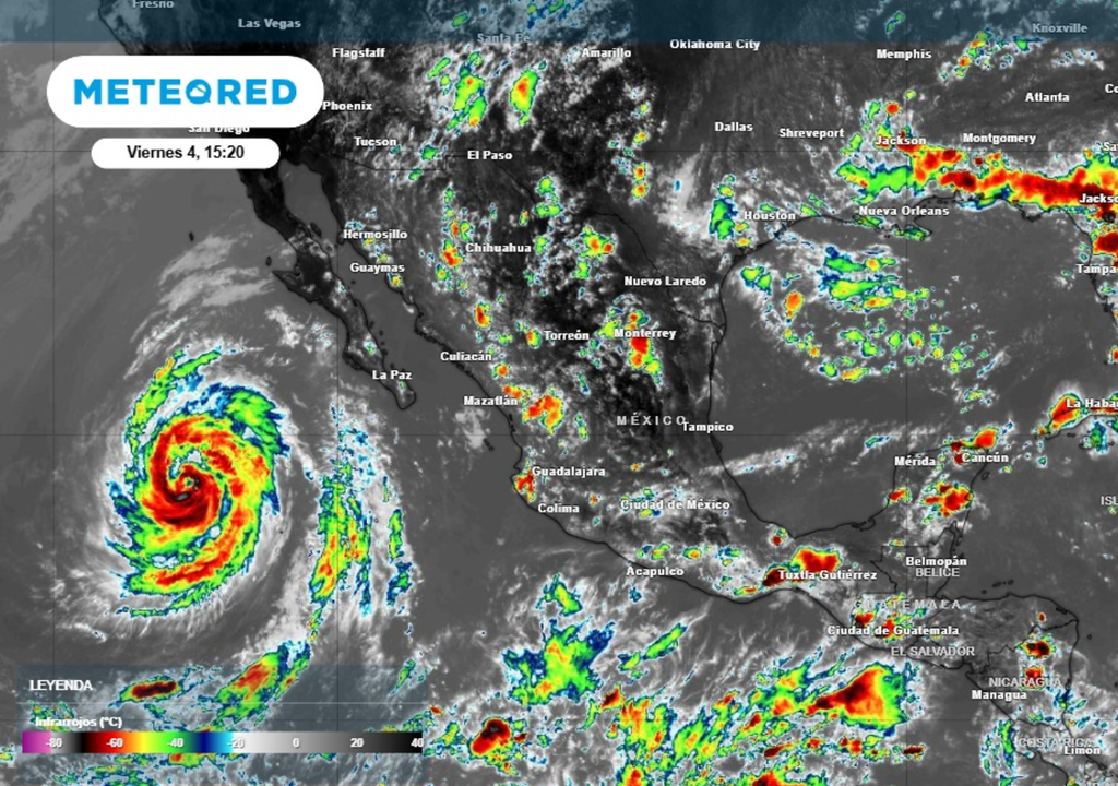 Tormentas Fin de semana con tormentas en varios estados de México.