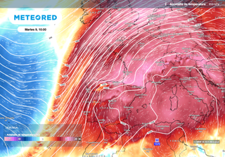 Entre el sábado 6 y el miércoles 10 una masa de aire muy templado cubrirá España: más de 24 ºC y la nieve fundida