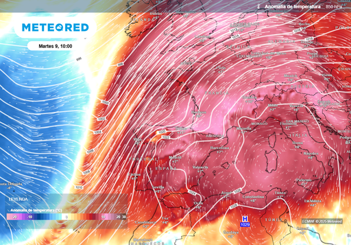 Entre el sábado 6 y el miércoles 10 una masa de aire muy templado cubrirá España: más de 24 ºC y la nieve fundida
