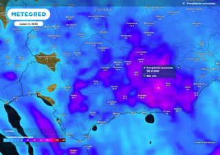 Entre el s&aacute;bado y el domingo la lluvia dejar&aacute; decenas de litros en tres provincias del litoral andaluz
