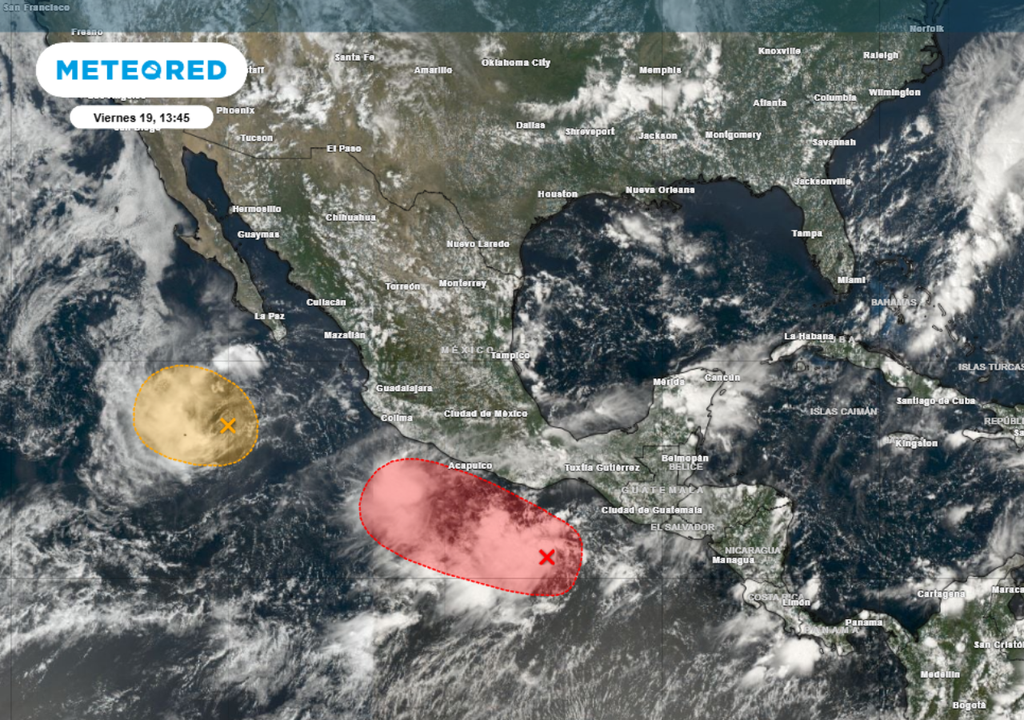 Probabilidad de formación ciclónica en el Océano Pacífico.