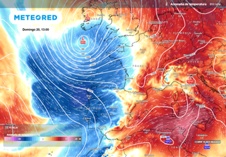 Entre el sábado y el domingo una borrasca fría traerá lluvias fuertes y un bajón de temperaturas a estas zonas de España